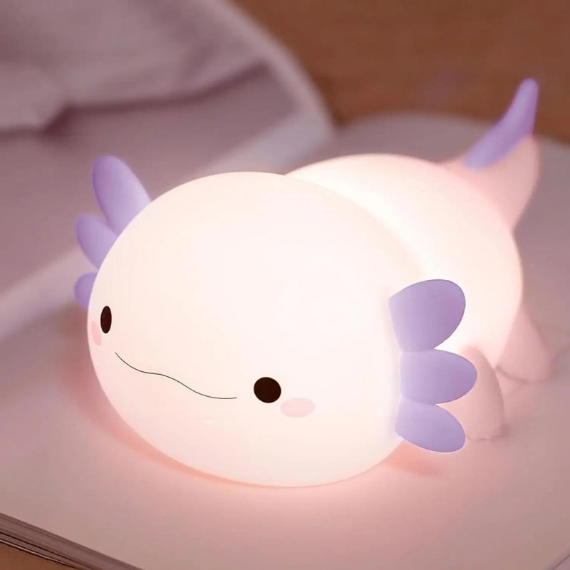 Puha Szilikon Axolotl Éjjeli Lámpa